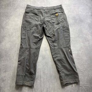 Carhartt Mens Gray Relaxed Fit Carpenter Pants Double Knee Workwear 38x29